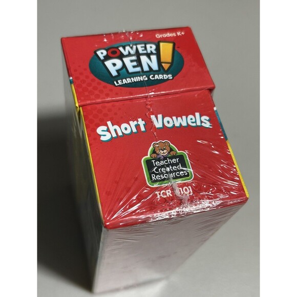 NEW - Power Pen Flash Cards Short Vowels K+ School Educational Kindergarten - Picture 4 of 4